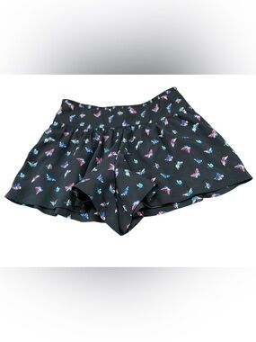 Express Butterfly Print Flowy Shorts Size 4 EUC Lined